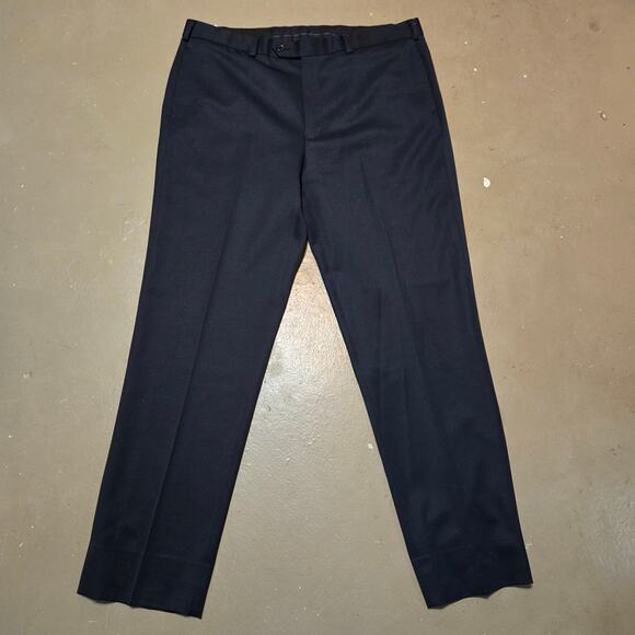 Brooks Brothers Madison Fit Flat Front Wool Dress Pants in Black Men's Size‎ 40 - Picture 1 of 6